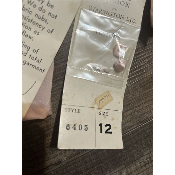 VTG Francesca of Damon For Starington Pink Silk Blouse 12 Old Money Chic NWT - Picture 4 of 9